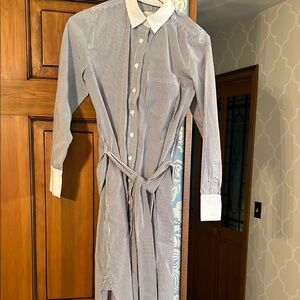 J crew classic cotton shirt dress